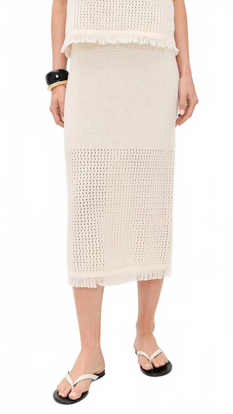 NEW VELVET BY GRAHAM & SPENCER blythe skirt in milk